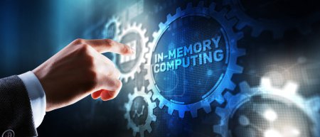 Photo for In Memory Computing. Technology High-performance processing data in RAM in real time. - Royalty Free Image