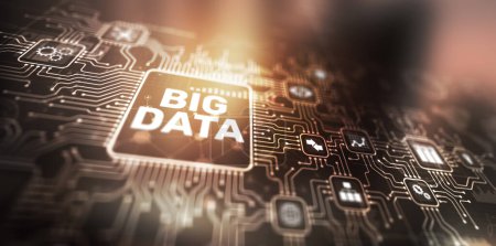 Big Data Business Analytics Technologie Computing Künstliche Intelligenz maschinelles Lernkonzept.