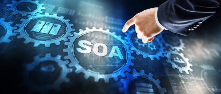 SOA. Dienstleistungsorientierte Architektur. Geschäftsmodell und Informationstechnologie.