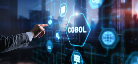Cobol. Common Business Oriented Language. Computer programming language designed for business use.