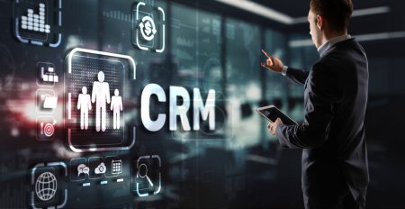 Téléchargez les photos : CRM Customer Relationship Management. Concept d'orientation client. - en image libre de droit