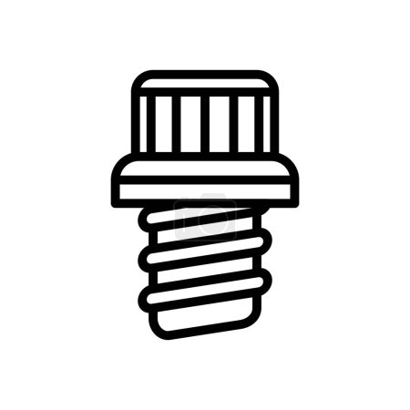 Téléchargez les illustrations : The best Screw outline icon, screw head style 12 point. Vector illustration of Metal Construction Hardware in trendy style. Such as bolts, nuts, screws, lock washer, roofing screw, furniture euro screw. Editable graphic resources for many purposes. - en licence libre de droit