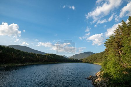 Photo for Engolasters lake in the in the Pyrenees in Andorra. - Royalty Free Image