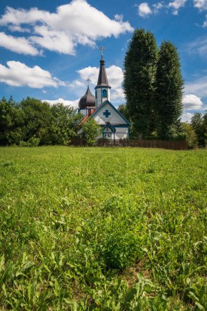 Photo for Orthodox church of the Assumption of the Holy Mother of God in Wojnowo, Warminsko-Mazurskie, Poland - Royalty Free Image