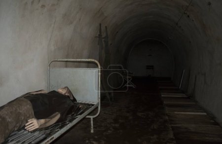 Foto de Bunker abandonado de la Segunda Guerra Mundial en Transcarpatia, Ucrania - Imagen libre de derechos