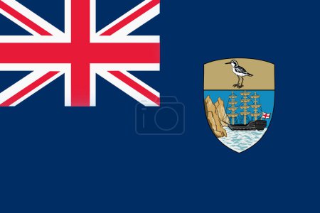 Ein Saint Helena Flagge Hintergrund Illustration