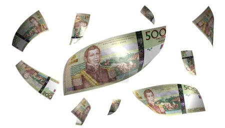Photo for 3D Illustration Haiti 500 Gourdes Flying Money Banknote - Royalty Free Image