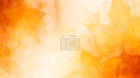 Photo for With bokeh and blurry .yellow and orange autumn leaves - Royalty Free Image