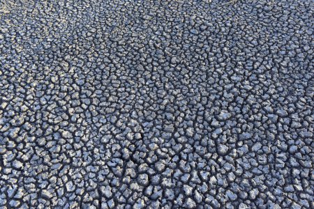 Photo for Cracked ground pattern in the desert, La Pampa, Argentina - Royalty Free Image