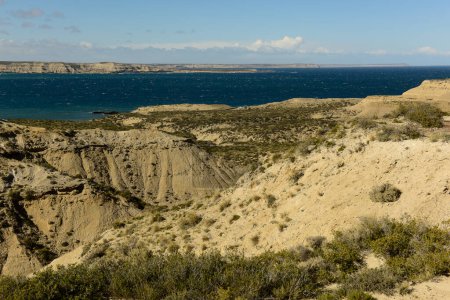 Photo for Peninsula Valdes coast landscape, World Heritage Site, Patagonia - Royalty Free Image