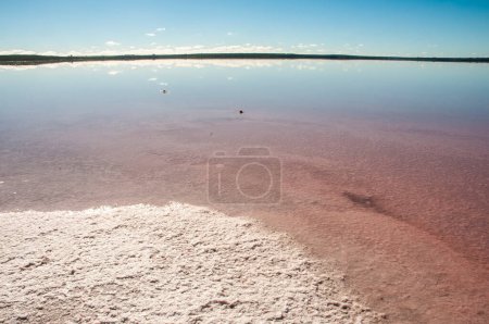 Saline water in Saline Lagoon, La Pampa Province, Patagonia, Argentina