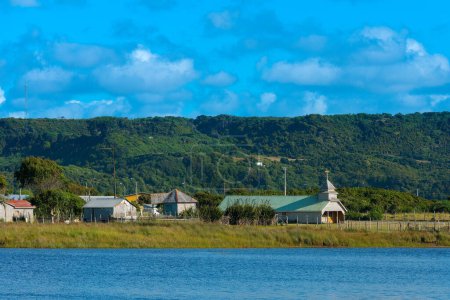 Photo for Church of the little village named Cucao at Chiloe island, Chile - Royalty Free Image