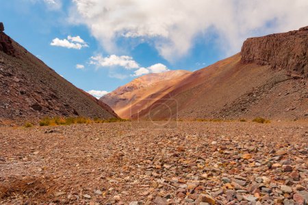 Rochers à Quebrada Paredones dans le nord du Chili.