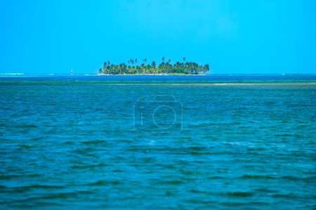 Photo for A small key in San Andres island at the sea of the seven colors, Colombia - Royalty Free Image