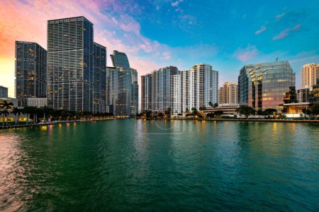 Innenstadt- und Immobilienentwicklungen im Stadtteil Brickell, Miami, Florida, USA