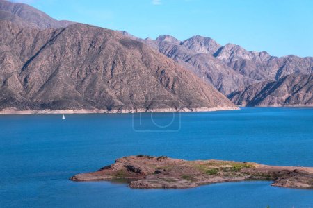 Photo for Reservoir Dam Potrerillos (Embalse Dique Potrerillos), Mendoza, Argentina - Royalty Free Image