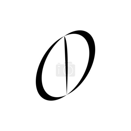 Ilustración de Logotipo de la letra del CD, logotipo de la letra CID, vector de diseño del logotipo Cat Eyes - Imagen libre de derechos