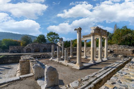 Photo for Stratonikeia Ancient City in Eskihisar, Mugla, Turkey. - Royalty Free Image