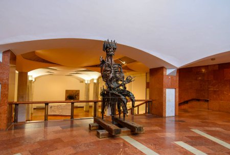 Foto de BUDAPEST, HUNGARY. Collection of paintings and sculpture in Hungarian National Gallery in Buda Castle, former Royal Palace - Imagen libre de derechos