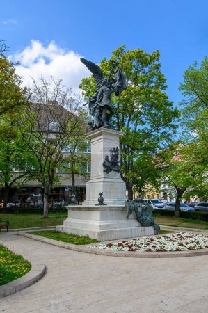 Foto de Budapest, Hungary. Statue of the Independence War - Imagen libre de derechos