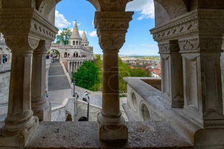 Téléchargez les photos : Budapest, Hungary. Fisherman's Bastion at the heart of Buda's Castle District. - en image libre de droit