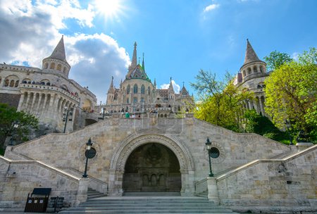 Photo for Budapest, Hungary. Fisherman's Bastion at the heart of Buda's Castle District. - Royalty Free Image