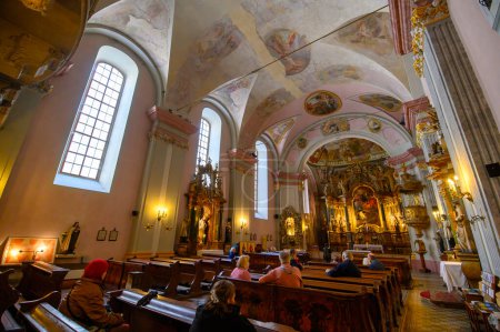 Foto de Budapest, Hungary. Interior of the Budapest's Inner-City Church of Saint Michael - Imagen libre de derechos