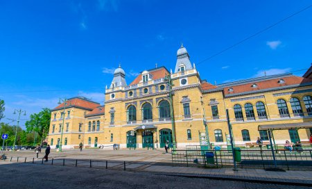 Photo for Szeged, Hungary. The Railway station. Szeged is the third largest city of Hungary, the largest city and regional centre of the Southern Great Plain - Royalty Free Image
