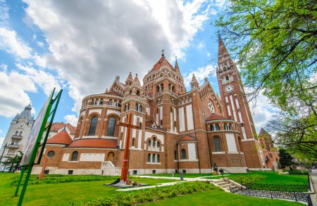Photo for The Votive Church and Cathedral of Our Lady of Hungary in Szeged, Hungary - Royalty Free Image