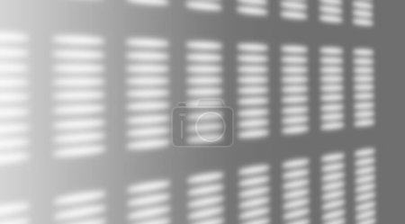 Foto de Abstract shadow of the window in morning light on white wall texture blur background - Imagen libre de derechos