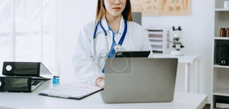 Photo for Medicine doctor working with modern digital tablet - Royalty Free Image