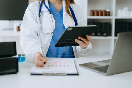 Photo for Medicine doctor working with modern digital tablet - Royalty Free Image