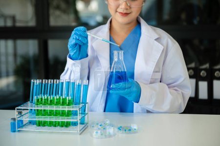 Photo for Doctor working with samples in laboratory - Royalty Free Image