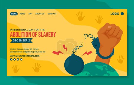 Téléchargez les illustrations : Abolition de l'esclavage Médias sociaux Page d'accueil Modèles dessinés à la main Illustration de fond - en licence libre de droit
