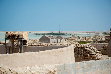 Photo for Al Jumail Abandoned Pearling and Fishing Village - Qatar - Royalty Free Image
