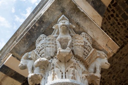 Gargoyles on Church of the Holy Trinity Saccargia - Sardinia - Italy