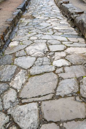 Ancient Stone Street in Herculaneum - Italy