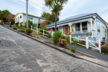 La calle más empinada del mundo - Dunedin - Nueva Zelanda