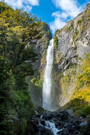 Devils Punchbowl Waterfall - New Zealand