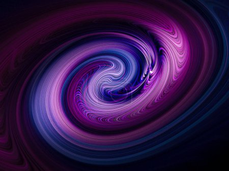 Foto de Ilustración de un fondo de espacio nebulosa violeta y púrpura. Fondos y recursos hd imahe - Imagen libre de derechos