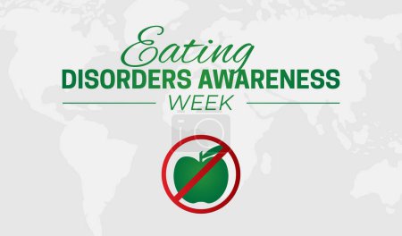 Ilustración de Semana de conciencia sobre los trastornos alimenticios sin comer Apple Illustration - Imagen libre de derechos