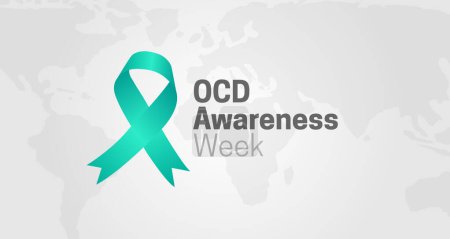 Illustration for OCD Awareness Week Background Illustration - Royalty Free Image