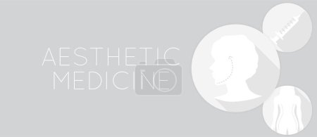 Illustration for Light Aesthetic Medicine Background Illustration - Royalty Free Image