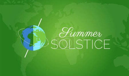 Summer Solstice Background Illustration