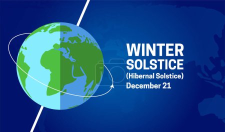 Illustration for Winter Hibernal Solstice Background Illustration - Royalty Free Image