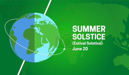 Summer Estival Solstice Background Illustration