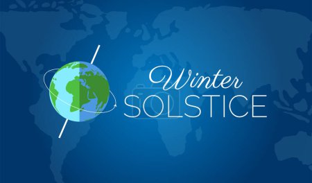 Illustration for Winter Solstice Background Illustration - Royalty Free Image