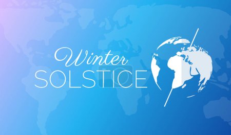 Illustration de fond de solstice d'hiver coloré