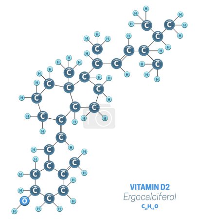 Ergocalciferol D2 Vitamina Átomos y moléculas