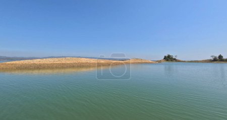 Sandbank near Kaptai Lake Rangamati Chittagong